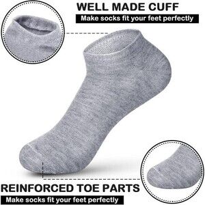 JaGely 100 Pairs Thin Low Cut Ankle Socks Bulk for Women Men Cotton Socks Breath